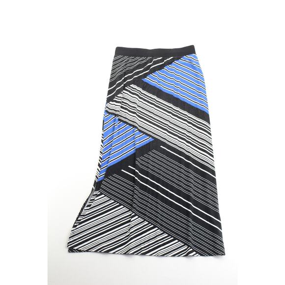 Chicos stripe patterned stripe patchwork comfy cozycore maxi skirt womens medium - Picture 3 of 8